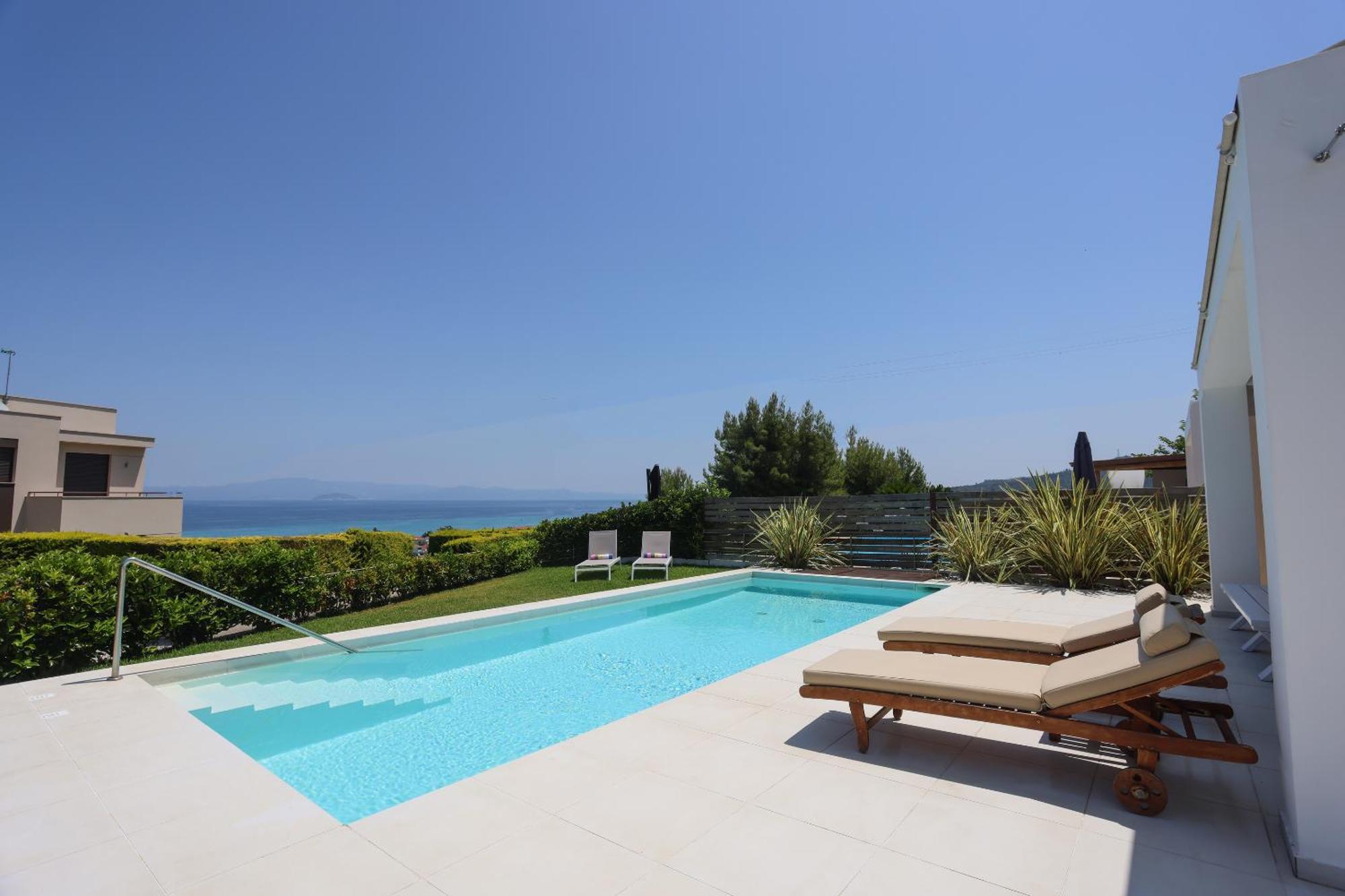 Villa Ricolina Hanioti Bagian luar foto